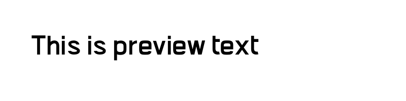 font preview of Abdo Master Medium