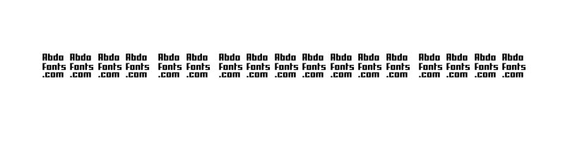 font preview of AbdoLine