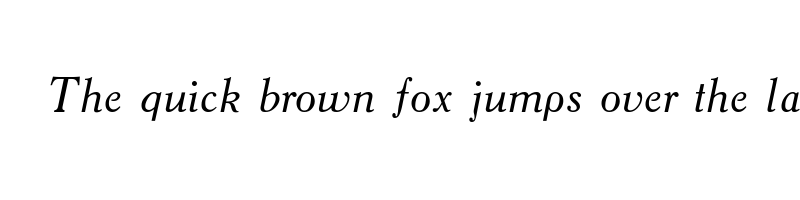 font preview of academy italic