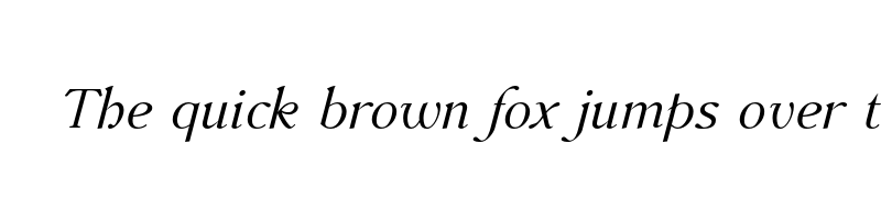font preview of accanthis adf std italic