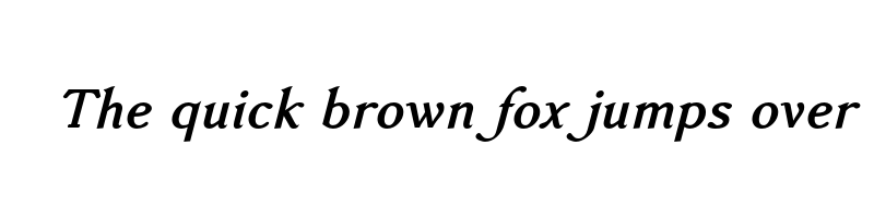 font preview of accanthis adf std no 2 bolditalic