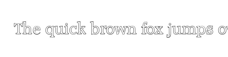 font preview of accolade outline regular