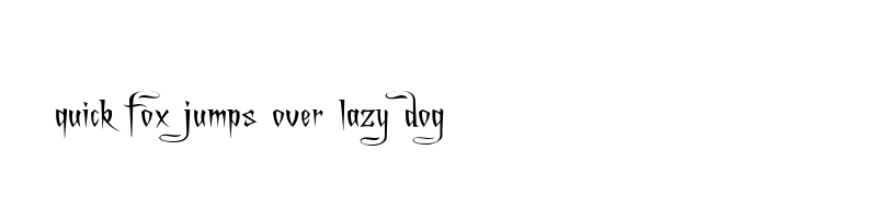 font preview of Achafexp
