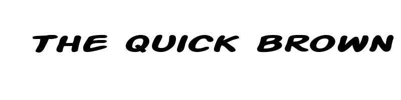 font preview of action man extended bold italic