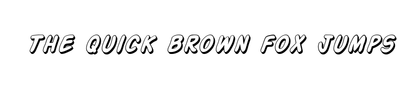 font preview of action man shaded italic