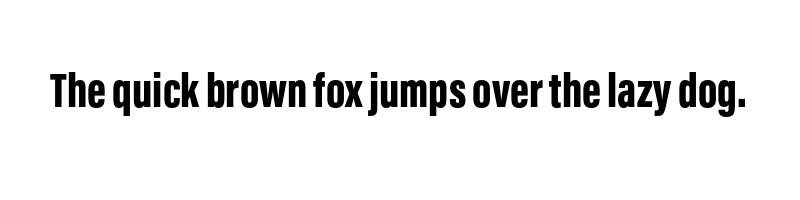 font preview of acumin pro extra condensed black