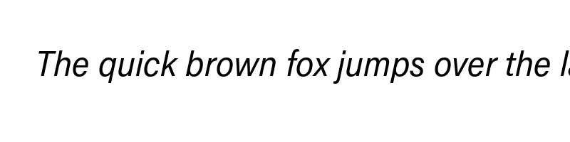 font preview of acumin pro semicondensed italic