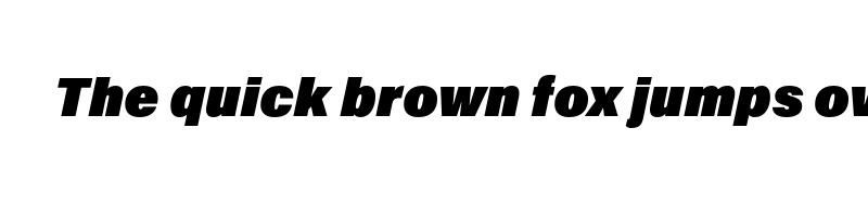 font preview of acumin pro ultrablack italic