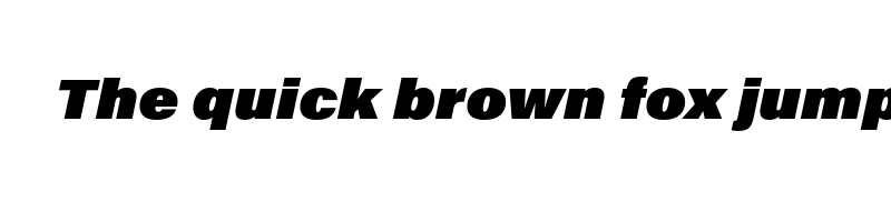 font preview of acumin pro wide ultra black italic