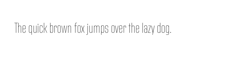 font preview of address sans pro condensed thin
