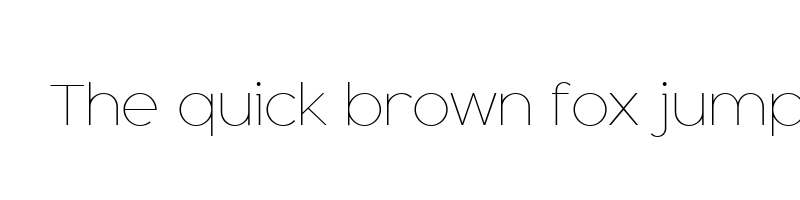 font preview of adequate extralight