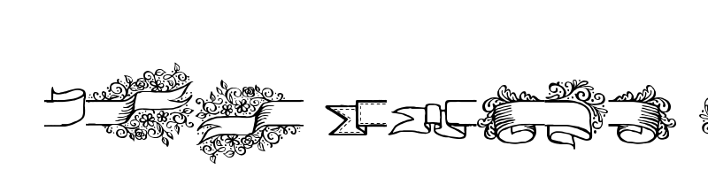 font preview of adorn banners