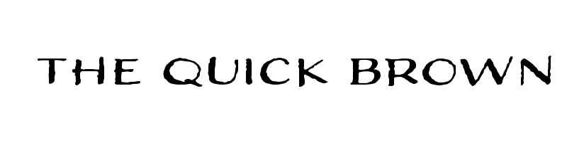 font preview of adorn expanded sans