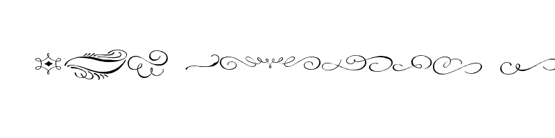 font preview of adorn ornaments