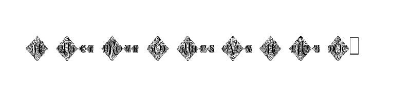 font preview of adorn trio