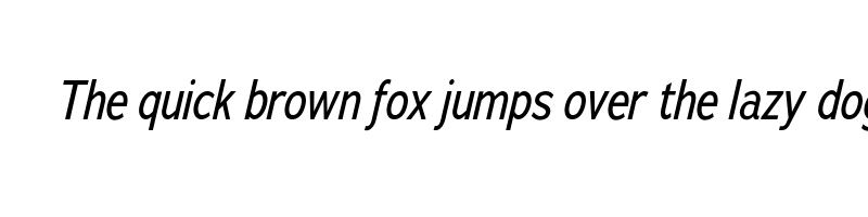 font preview of adrianna condensed italic