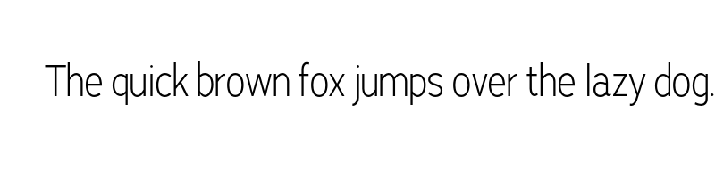 font preview of adrianna condensed light