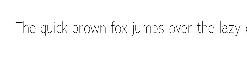 font preview of adrianna condensed thin