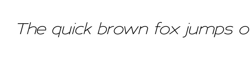 font preview of adrianna extended light italic