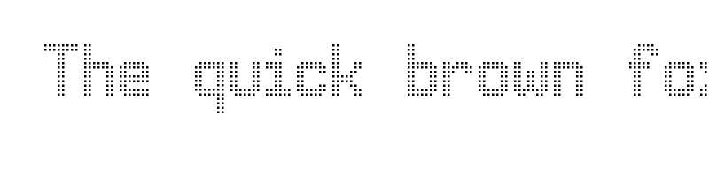 font preview of advanced dot digital 7