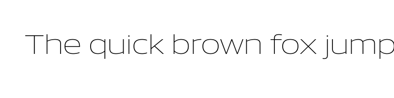 font preview of aero extra light demo
