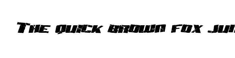 font preview of aftershock debris italic
