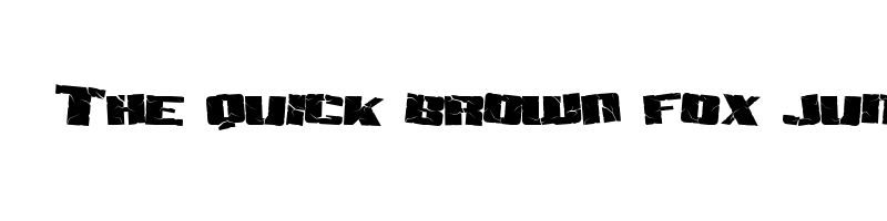font preview of aftershock debris