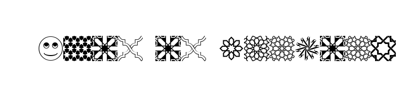 font preview of AGArabsqSample