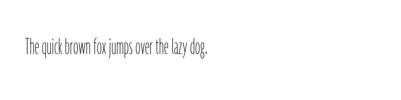 font preview of agenda thin ultra condensed