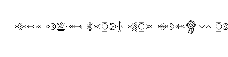 font preview of agnostic font symbol