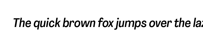 font preview of agrandir tight medium italic
