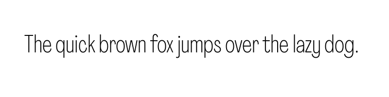 font preview of agrandir tight thin