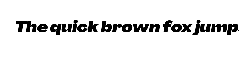font preview of agrandir wide black italic