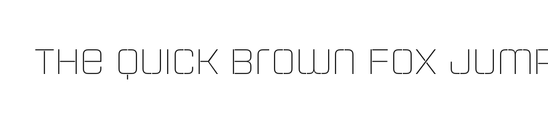 font preview of aguda stencil 2 light unicase