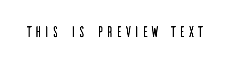 font preview of Ailerons Regular