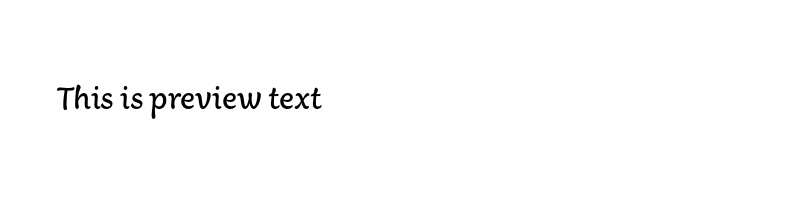 font preview of Aisha Arabic Regular