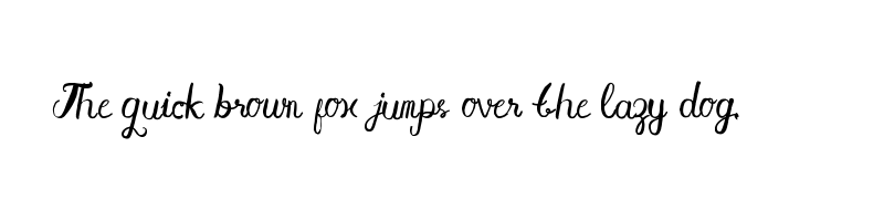 font preview of aisy khadijah