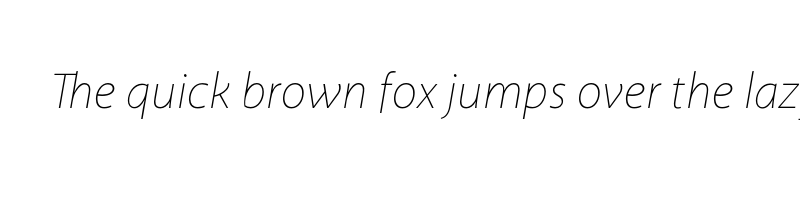 font preview of akagi pro thin italic