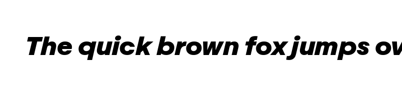 font preview of aktifo a black oblique
