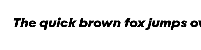 font preview of aktifo b black oblique