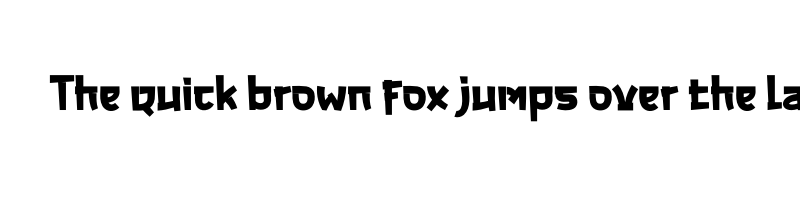 font preview of akumaru font