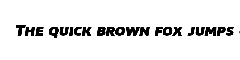 font preview of akwe pro ext sc black italic
