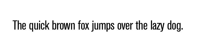 font preview of akzelerat condensed normal