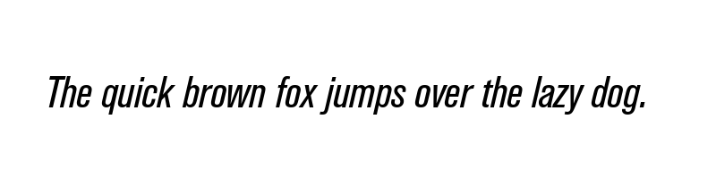 font preview of akzidenz grotesk pro condensed italic