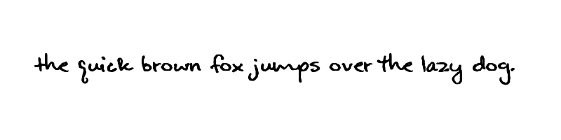 font preview of alanis hand
