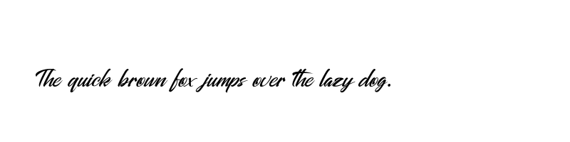 font preview of alessandra regular