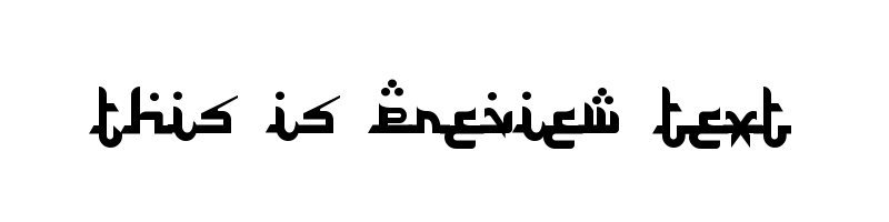 font preview of Alhambra Regular
