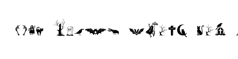 font preview of alit halloween