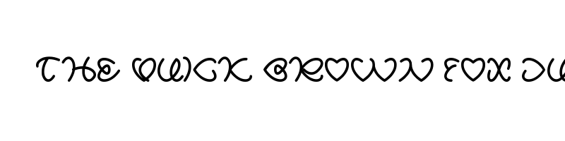 font preview of all about love