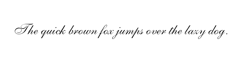 font preview of allegretto script one